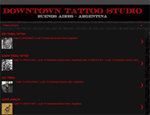 Tablet Screenshot of downtowntattoostudio.com